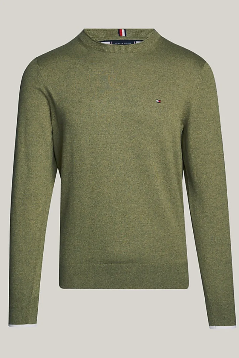 Tommy hilfiger pullover moulinè olive - immagine 2