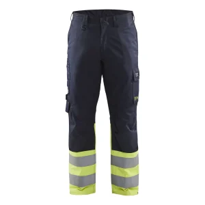 BLAKLADER 17051519 | Inherent Steel trousers Hi Vis Reflective Work Trousers Men - Modacrylic Blend