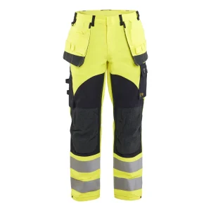 BLAKLADER 15891512 Multinorm Inherent trousers Hi Vis Reflective Work Trousers Men - ripstop fabric