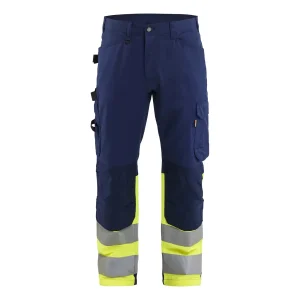 BLAKLADER 17081811 HI VIS TROUSER Work Trousers MEN - 65% Polyester 35% Cotton