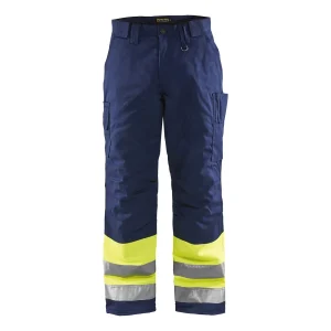 BLAKLADER 18621811 | Hi Vis Winter Trousers Hi Vis Reflective Work Trousers Men - Insulated Lining