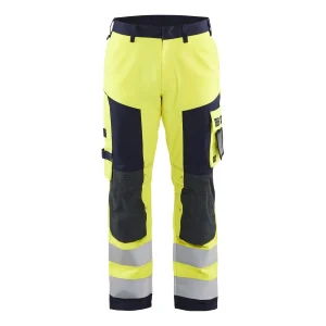 BLAKLADER 15781514 Multinorm Craftsman Trousers Hi Vis Reflective Work Trousers Men - Antistatic