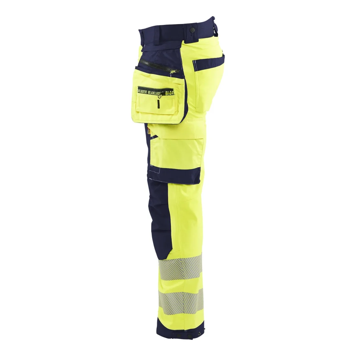BLAKLADER 18202513 | Hi vis Softshell Trousers Hi Vis Reflective Work Trousers Men - Waterproof - immagine 4